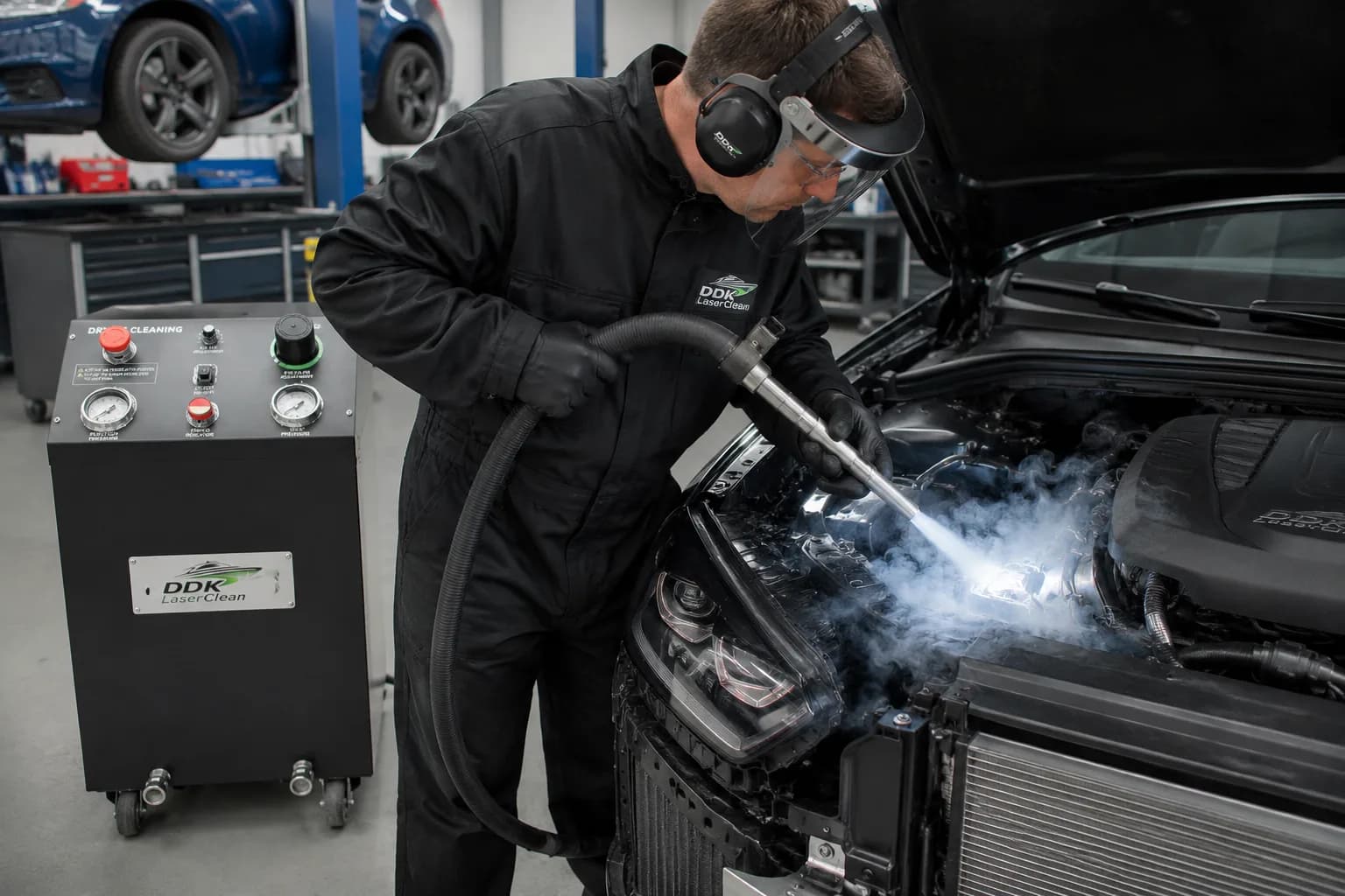 Dry ice cleaning